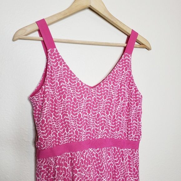 Boden Jemma Jersey Dress Pink & White - Picture 3 of 6